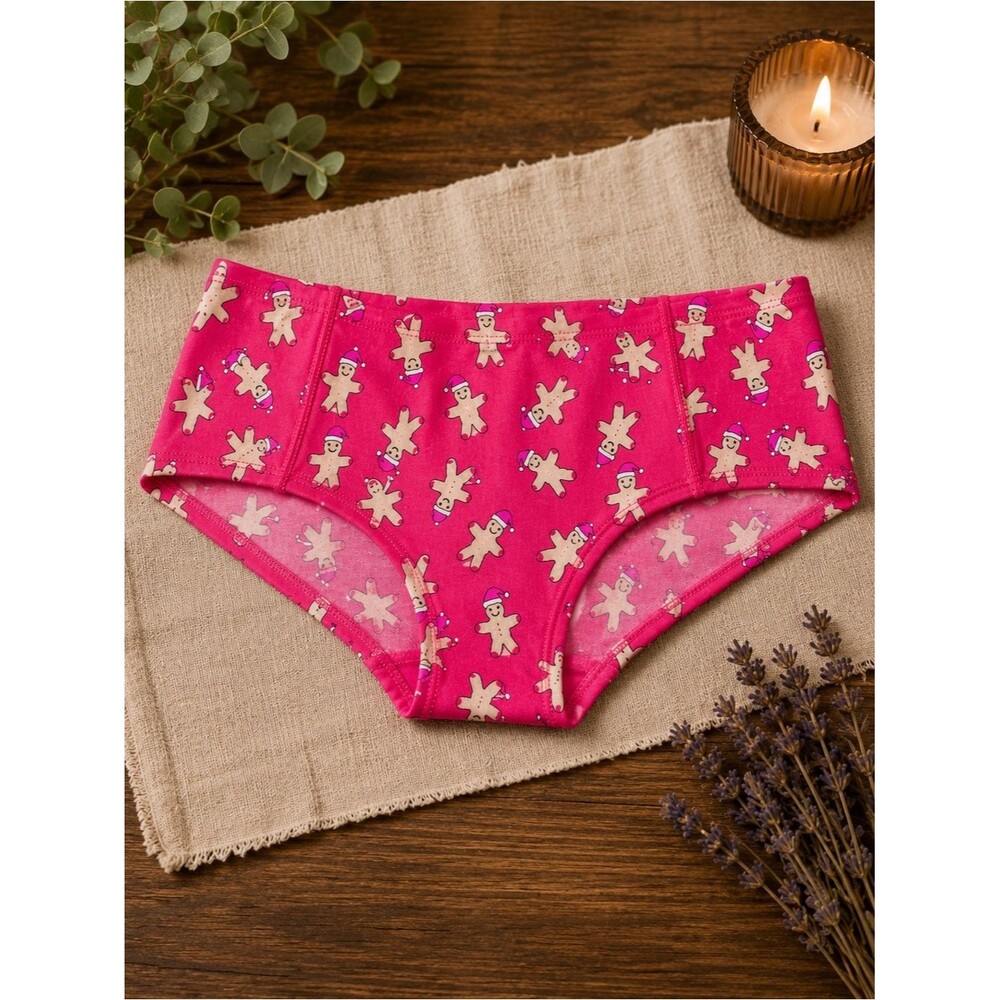 Victoria’s Secret Pink Gingerbread Women's No Show Hipster Panties Size XL